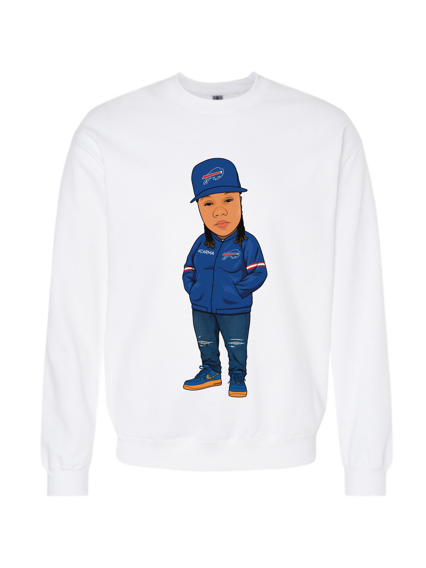 KCARMA CEO X BUFFALO White Crewneck