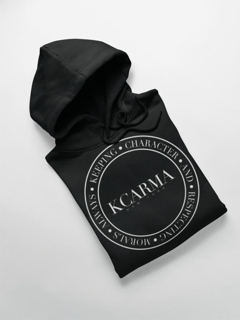 Black KCARMA Crest Hoodie