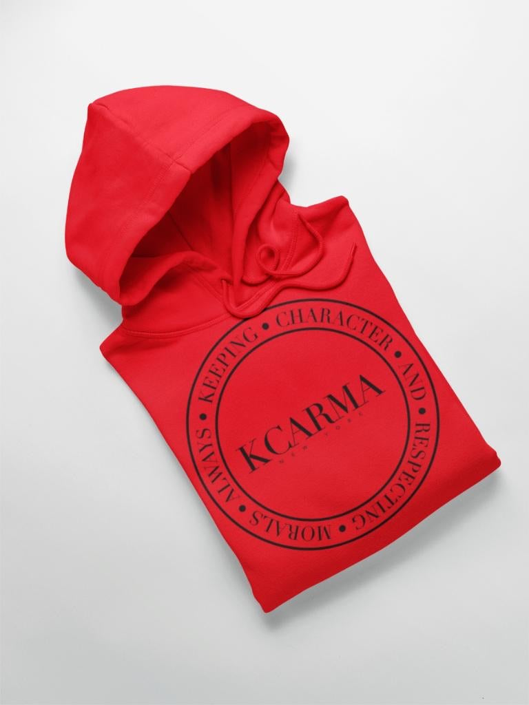 Red KCARMA Crest Hoodie