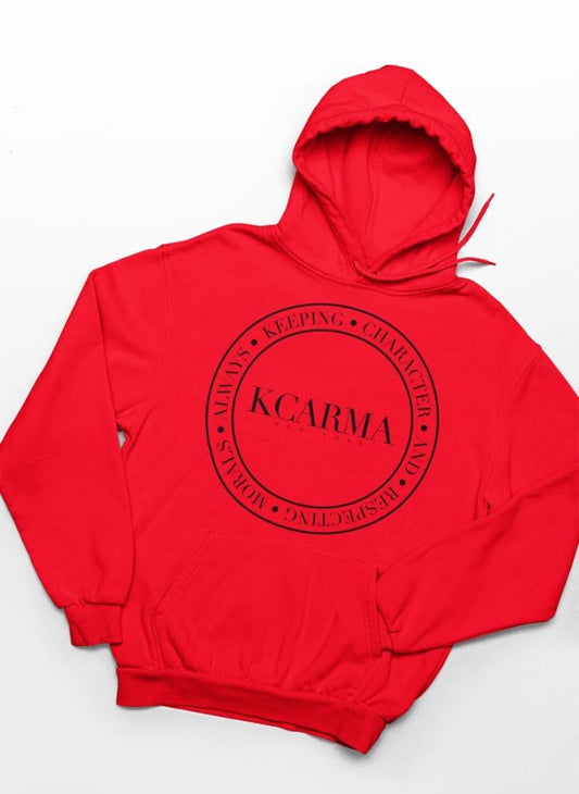 Red KCARMA Crest Hoodie