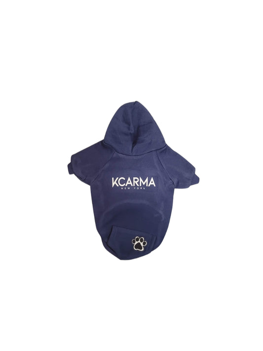 Navy KCARMA Amòr Dog Hoodie