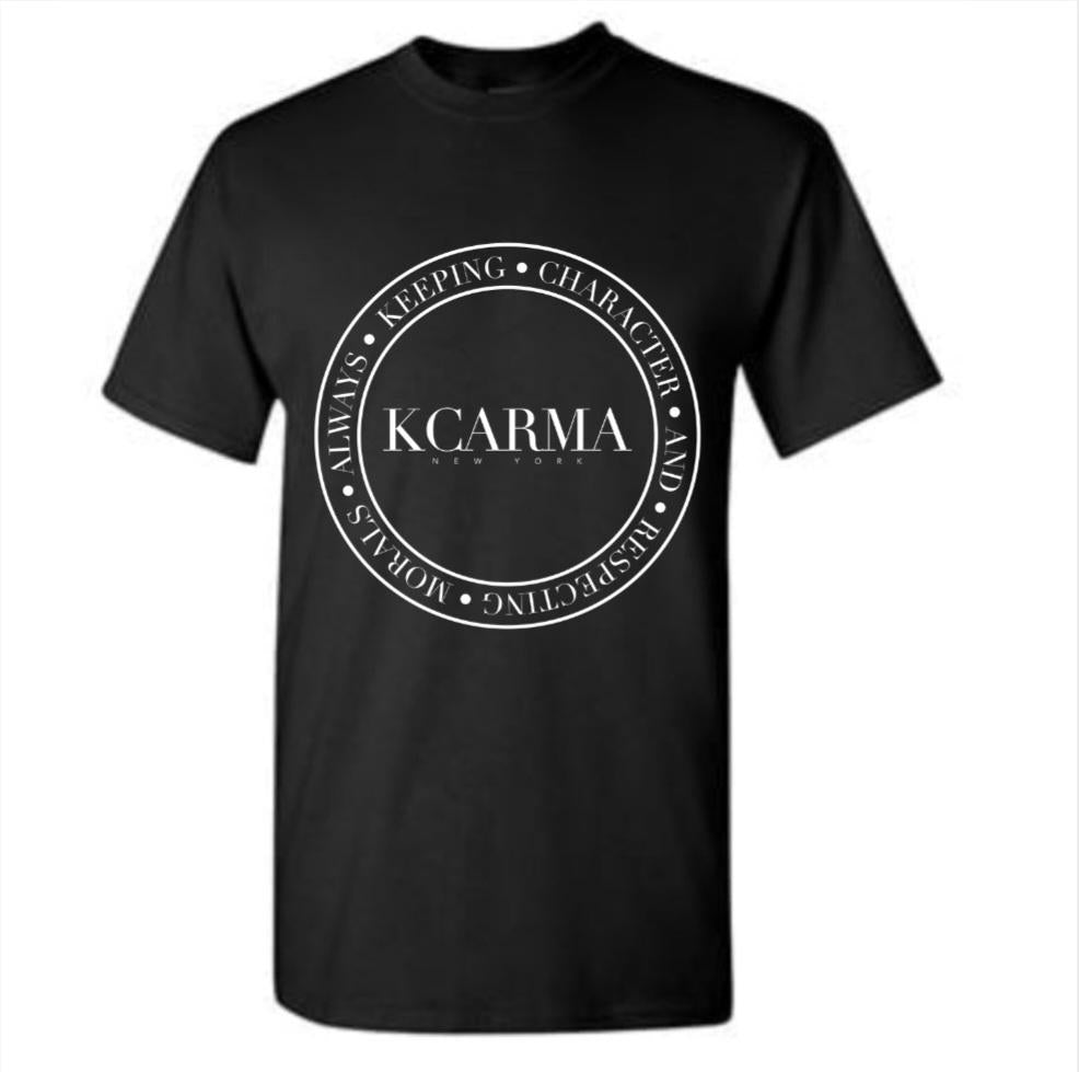 Black KCARMA Crest Logo Tee